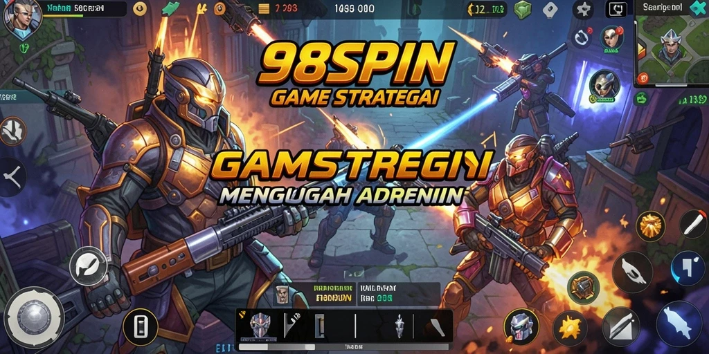 Tampilan gameplay 98SPIN yang dinamis dan interaktif.