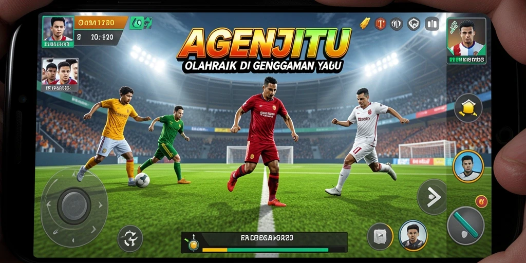 Tangkapan layar gameplay AGENJITU yang menampilkan aksi seru olahraga.