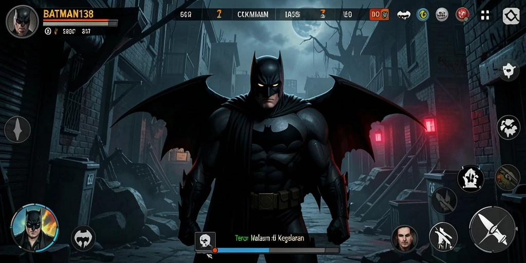 Gameplay menegangkan di kegelapan malam, penuh dengan teror dan aksi.