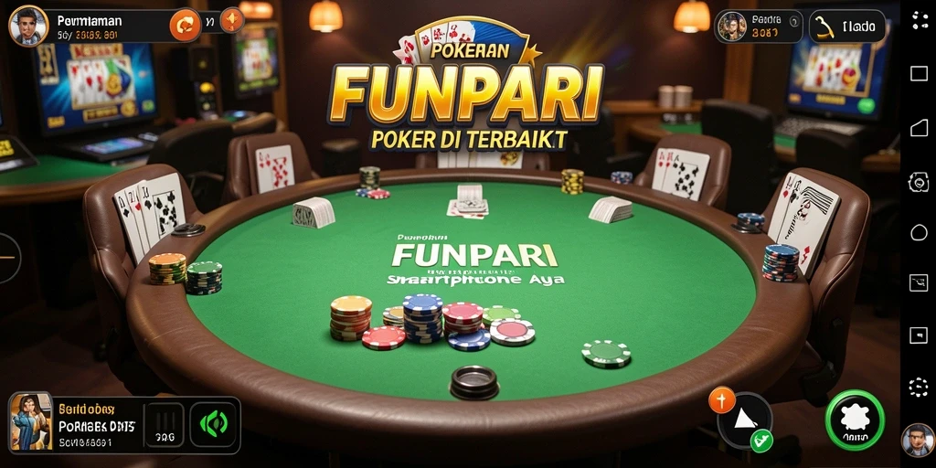 Tampilan gameplay Poker yang menarik di FUNPARI.