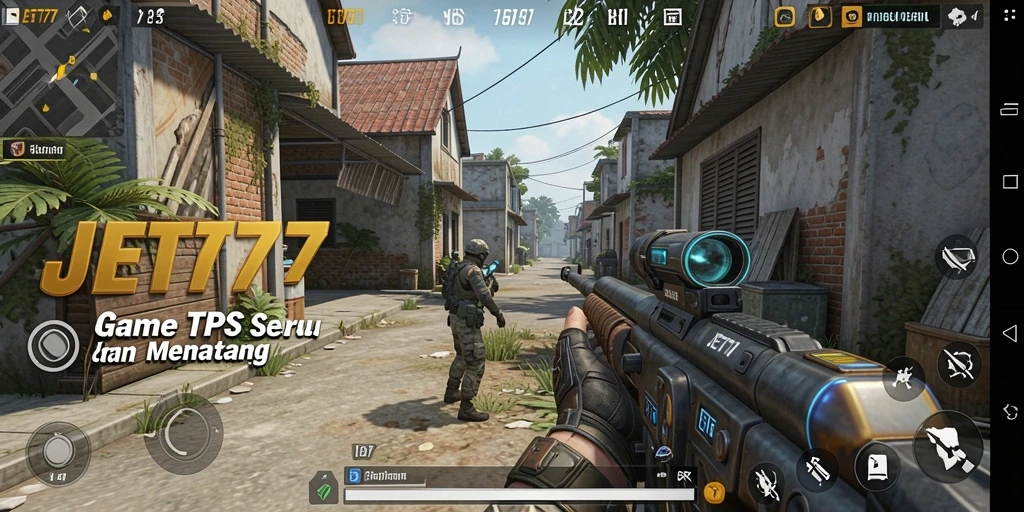 Tampilan gameplay TPS yang mengasyikkan di JET77.
