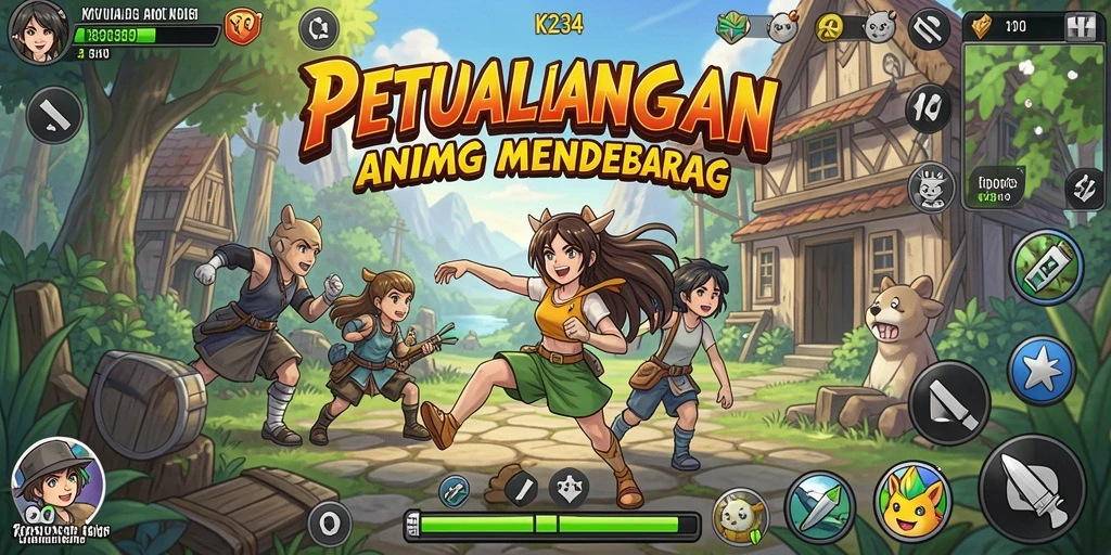 Tampilan gameplay K234 yang memukau dengan karakter Anime yang dinamis.