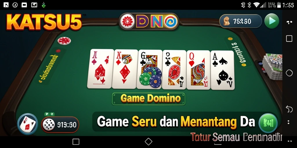 Tampilan gameplay KATSU5 yang menarik dan interaktif.
