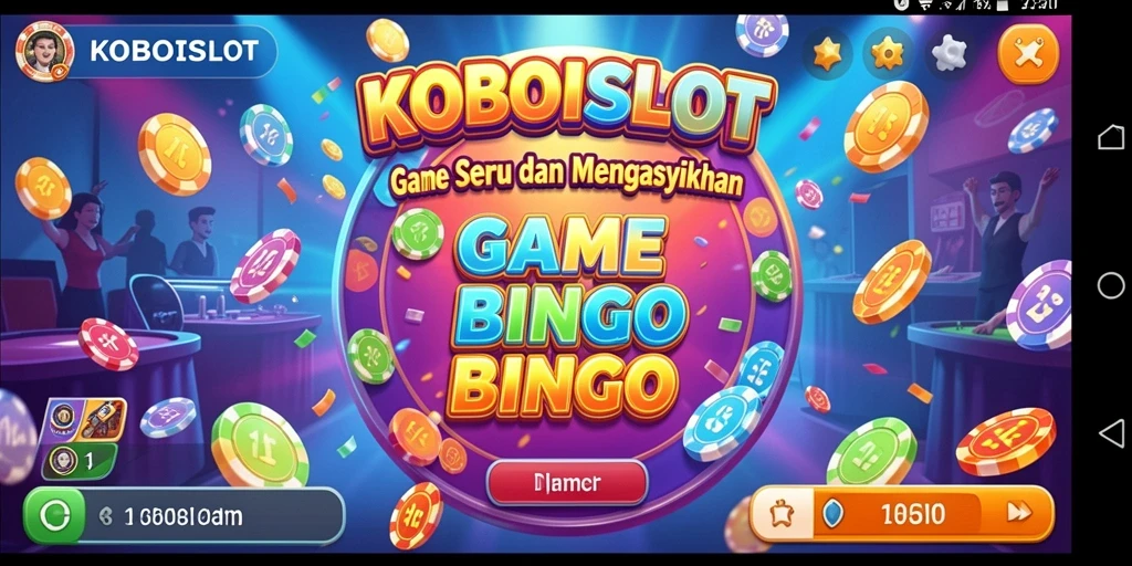 Screenshot KOBOISLOT menampilkan gameplay Bingo yang seru.