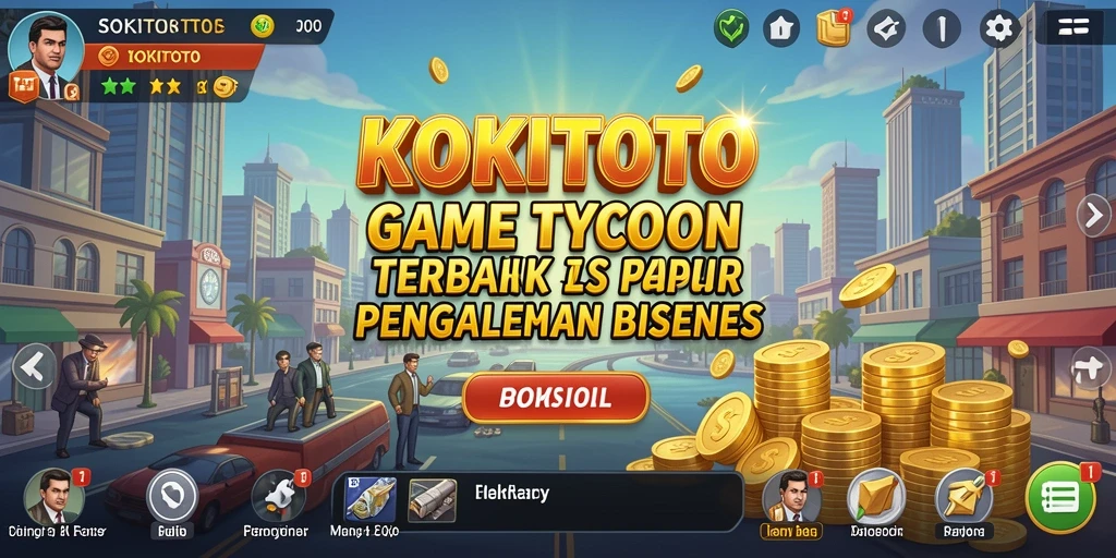 Screenshot KOKITOTO menampilkan gameplay Tycoon yang mengasyikkan.