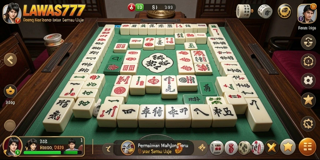 Screenshot tampilan gameplay menarik dari LAWAS777 Mahjong.