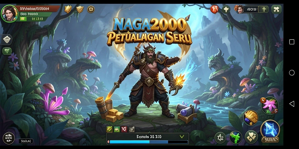 Tangkapan layar NAGA2000 menampilkan aksi seru di dunia petualangan.