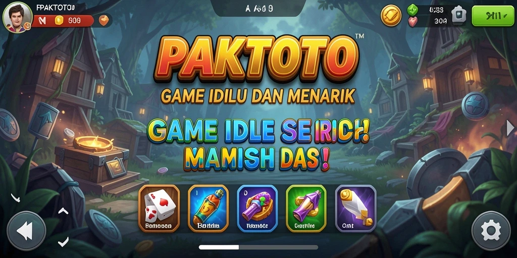 Tangkapan layar gameplay PAKTOTO menampilkan keseruan dan dinamika dalam permainan Idle.