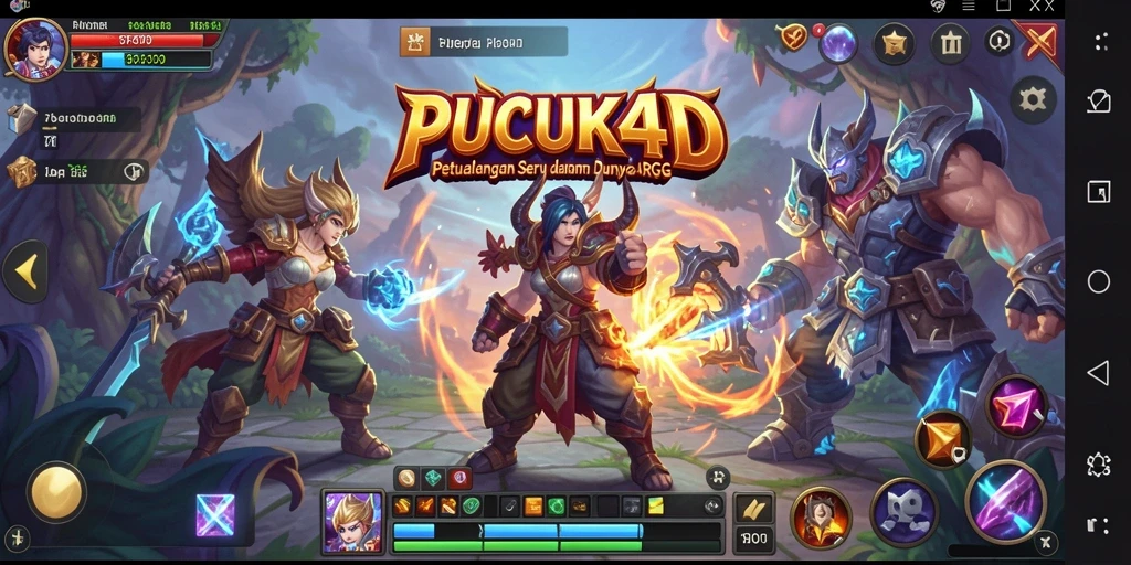 Gameplay seru PUCUK4D yang penuh aksi dan strategi.
