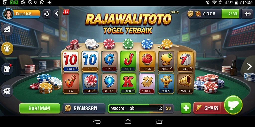 Screenshot gameplay RAJAWALITOTO yang menampilkan suasana permainan togel.