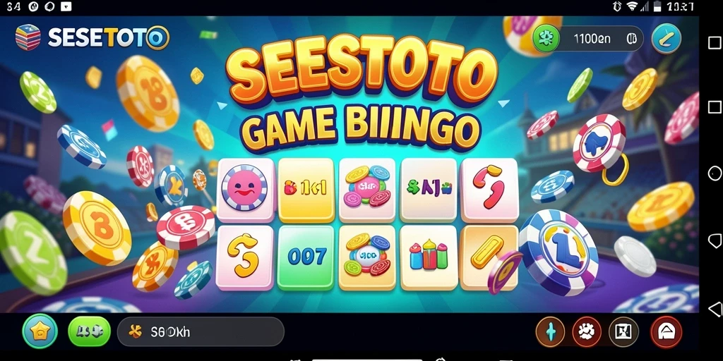 Tampilan gameplay SESETOTO dengan suasana bingo yang mendebarkan.