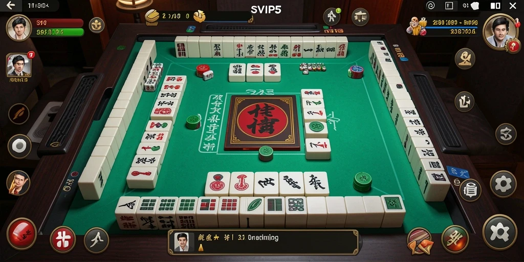 Tampilan gameplay Mahjong yang seru dan menarik di SVIP5.