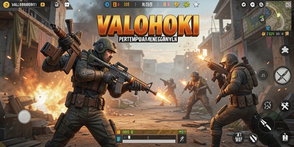 Gameplay seru dalam pertempuran Battle Royale VALOHOKI.