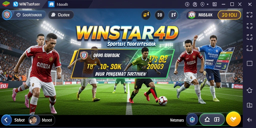Tampilan seru gameplay WINSTAR4D dengan berbagai pilihan taruhan olahraga.