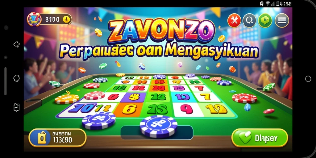 Tampilan gameplay Bingo yang seru dan menarik di ZAVONZO.
